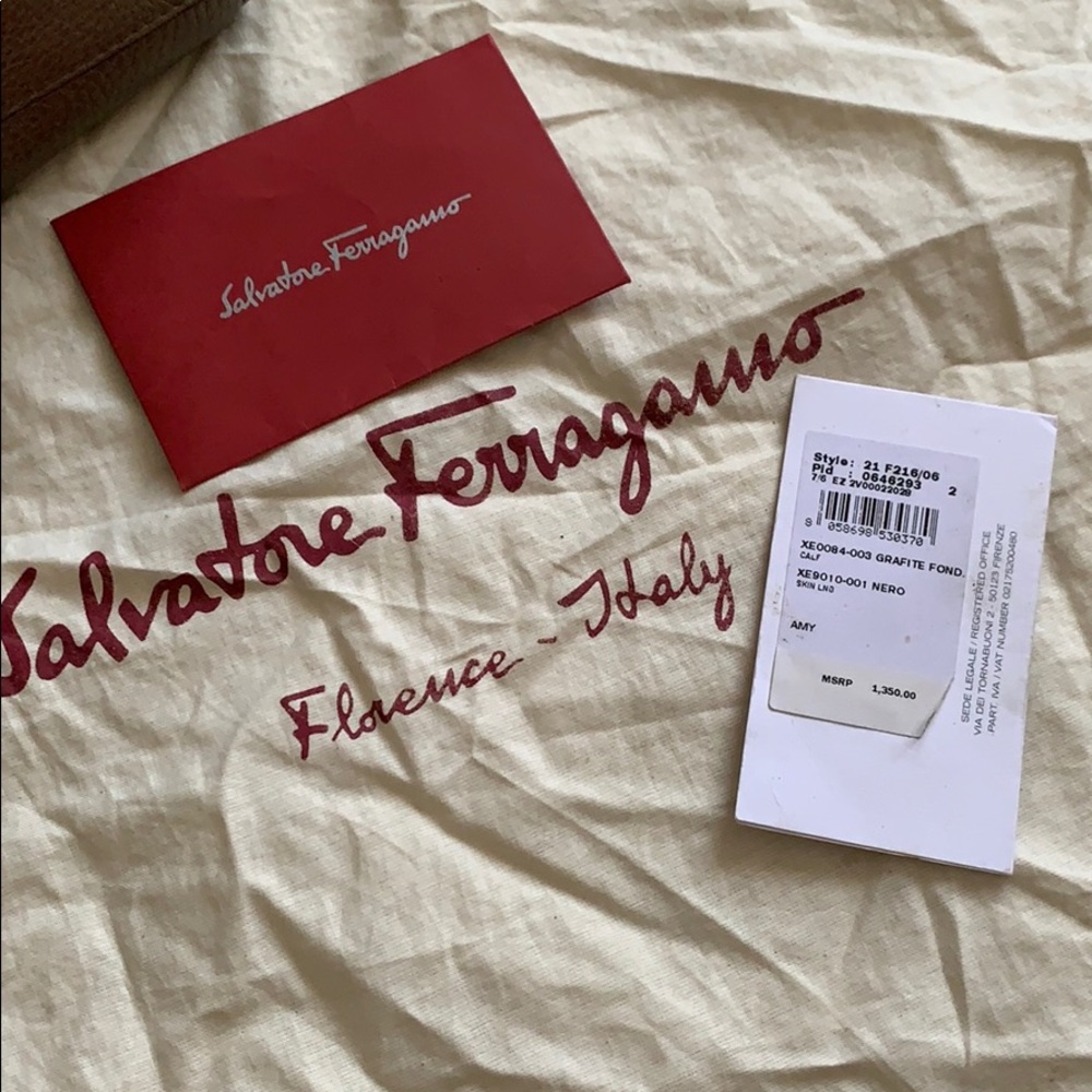 NWT Salvatore Ferragamo Amy Medium Gancio Tote Bag - Picture 7 of 15